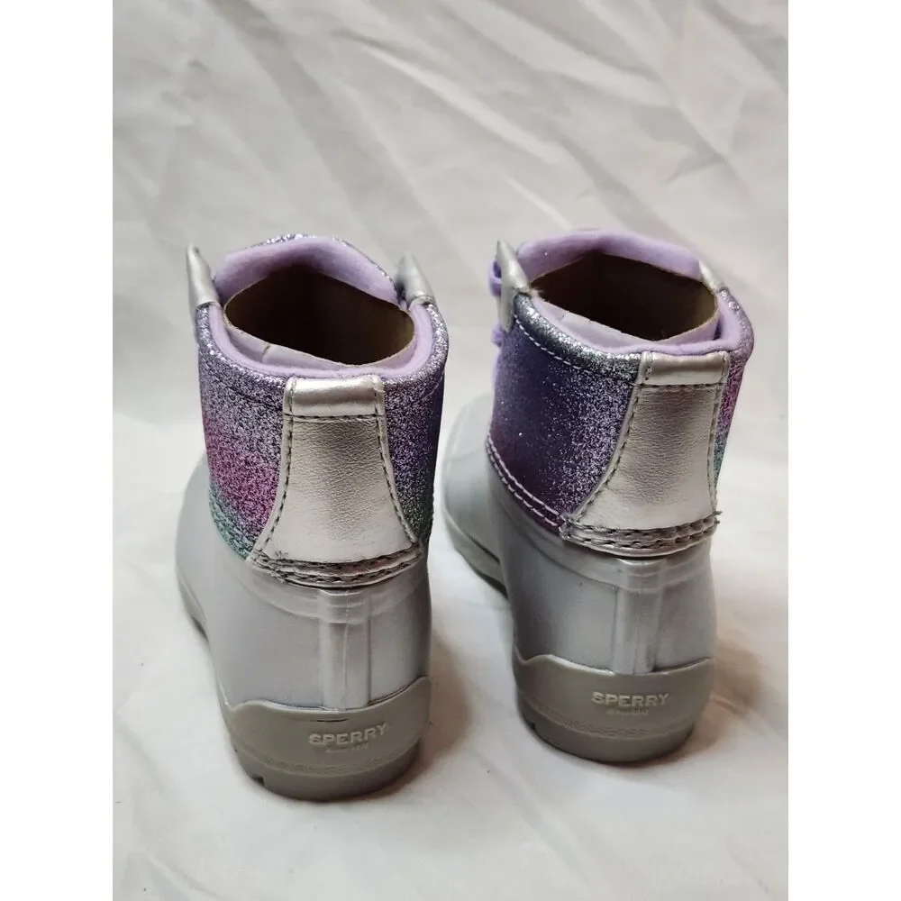 Sperry Port Boot Toddler Girl Size 6 Multicolor Shimmer